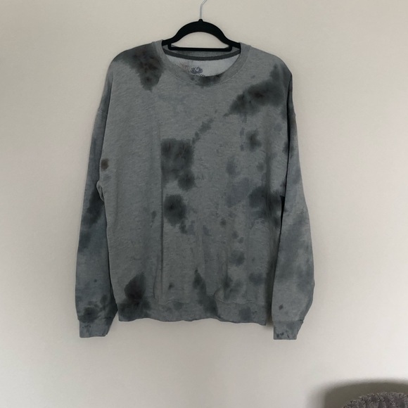 Tie dye grey crewneck sweatshirt - Picture 1 of 5